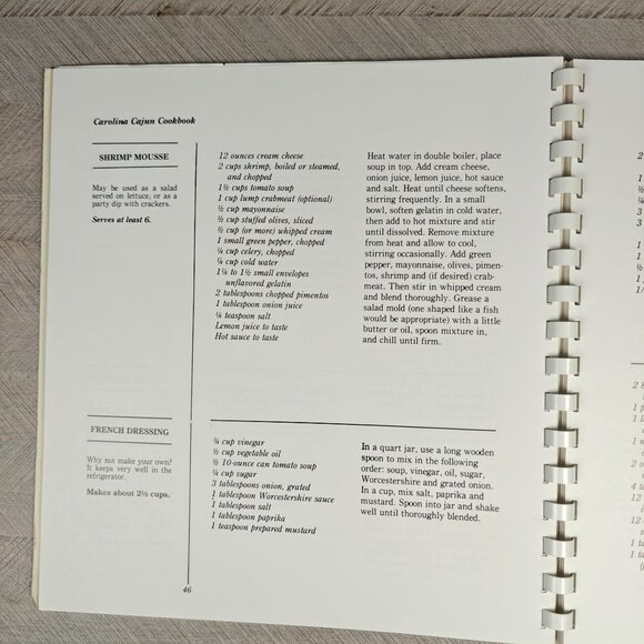 Vintage Carolina Cajun Cookbook By Fred Park Southern Local Ethnic Recipes - Picture 4 of 7